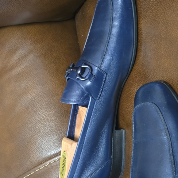 Salvatore Ferragamo Men's Navy Loafers - Picture 3 of 7